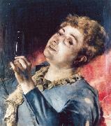 Antonio Cortina Farinos Portrait of Farancisca Garcea de Mora Belenguer oil painting reproduction